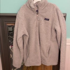 Patagonia fuzzy half zip up